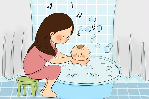 冬天给宝宝洗澡